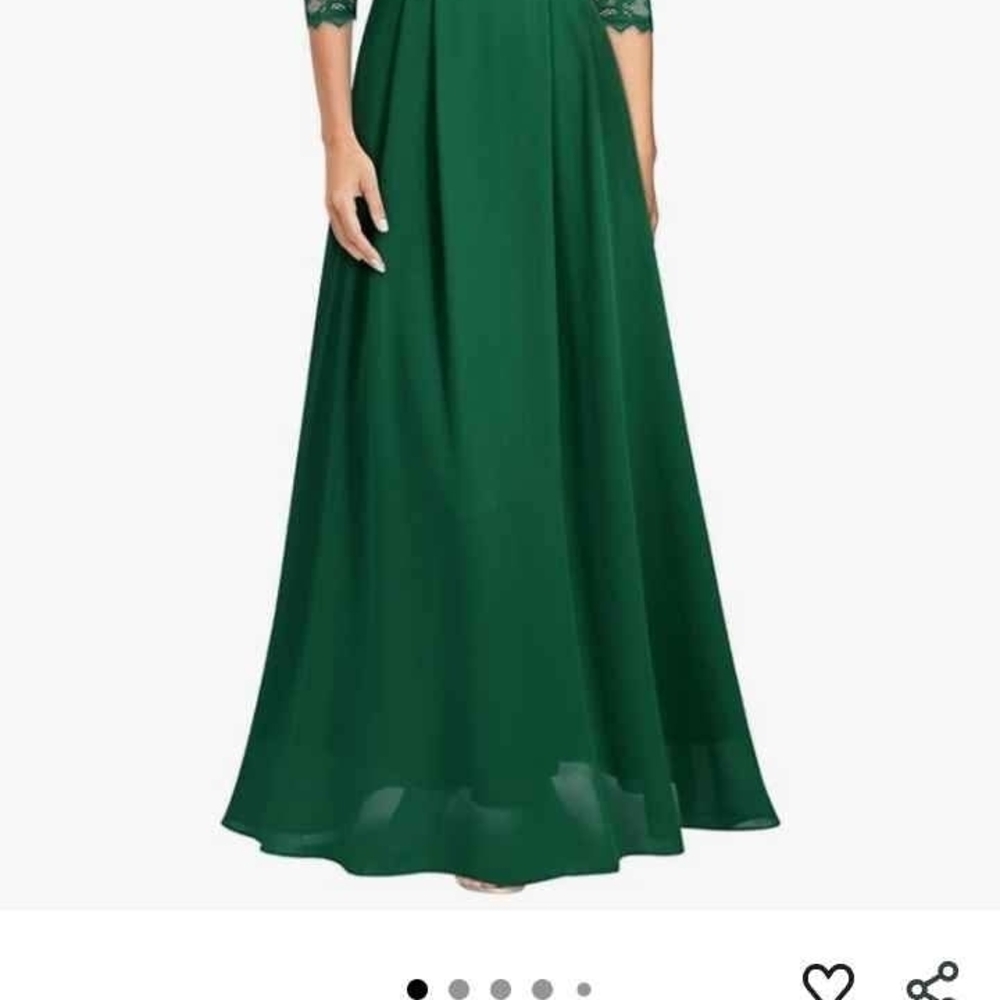 Elegant Green Evening Gown